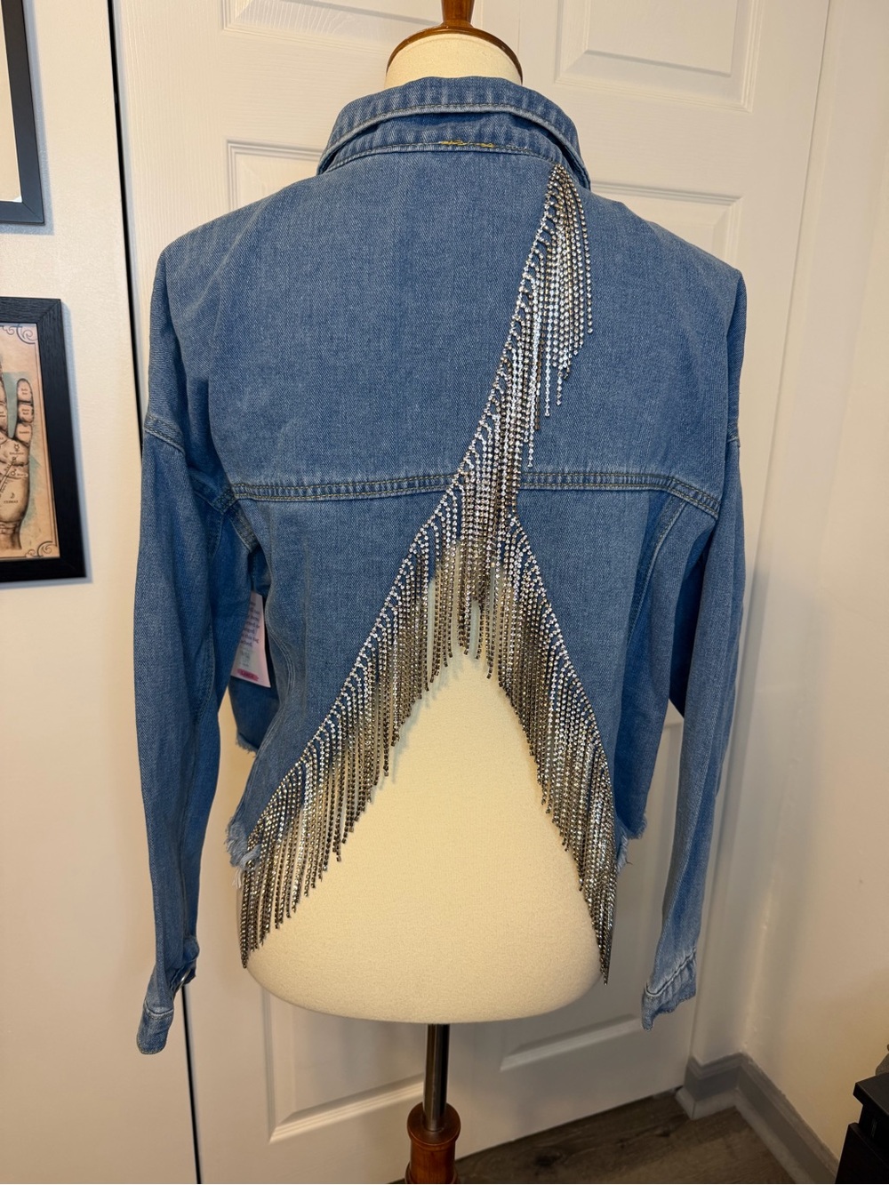 Savanna Jane rhinestone denim jacket